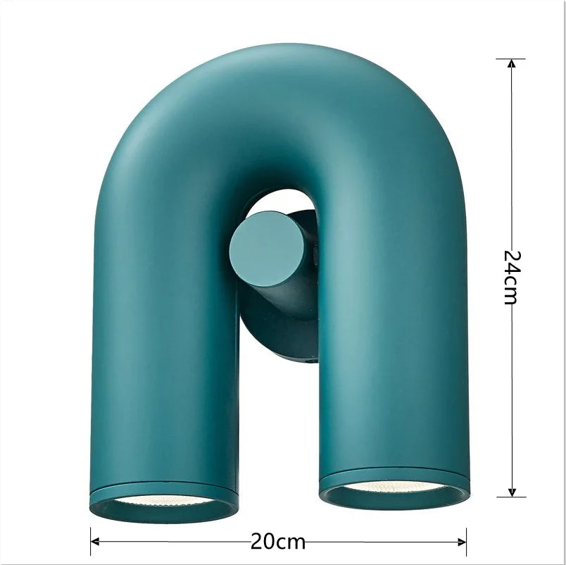 Modern U-Shaped Chandelier Minimalist Pendant Lamp for Kid's Rooms, Living Room & Bedroom Decor