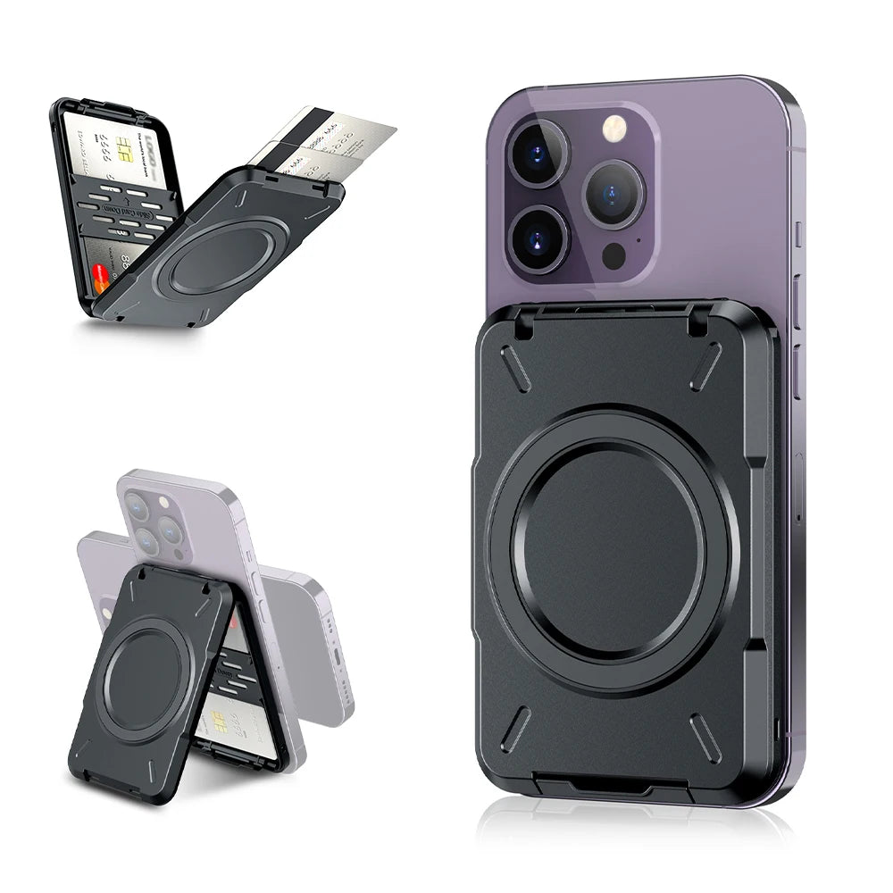 Ultimate Magnetic Wallet & Card Holder: RFID-Blocking Protection for iPhone 14/15 Pro & Pro Max, 13 Pro/Pro Max, 12, and 11 with MagSafe!