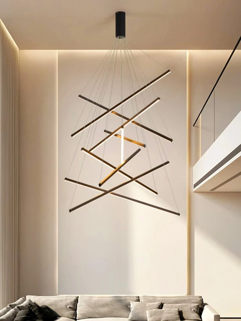 Modern Ceiling Chandelier Elegant Hanging Light Fixture for Dining & Living Room Decor