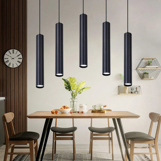 Sleek Hanging Tube Chandelier Perfect Home Décor Upgrade