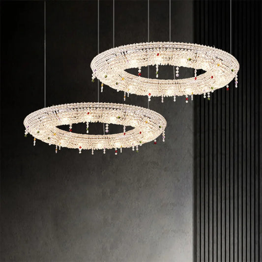 Opulent Charm Simple Crystal Chandelier