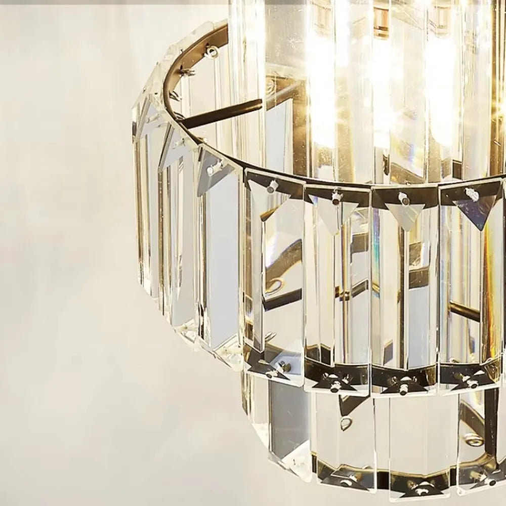 Luxury Crystal LED Pendant Chandelier for Dining Room, Living Room & Ceilings