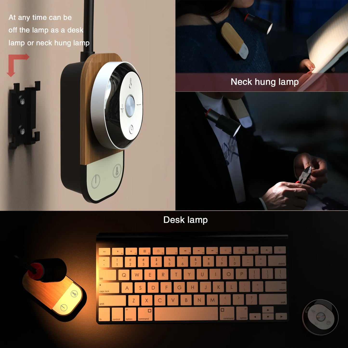 LED Bedside Wall Lamp Multifunctional Night Light