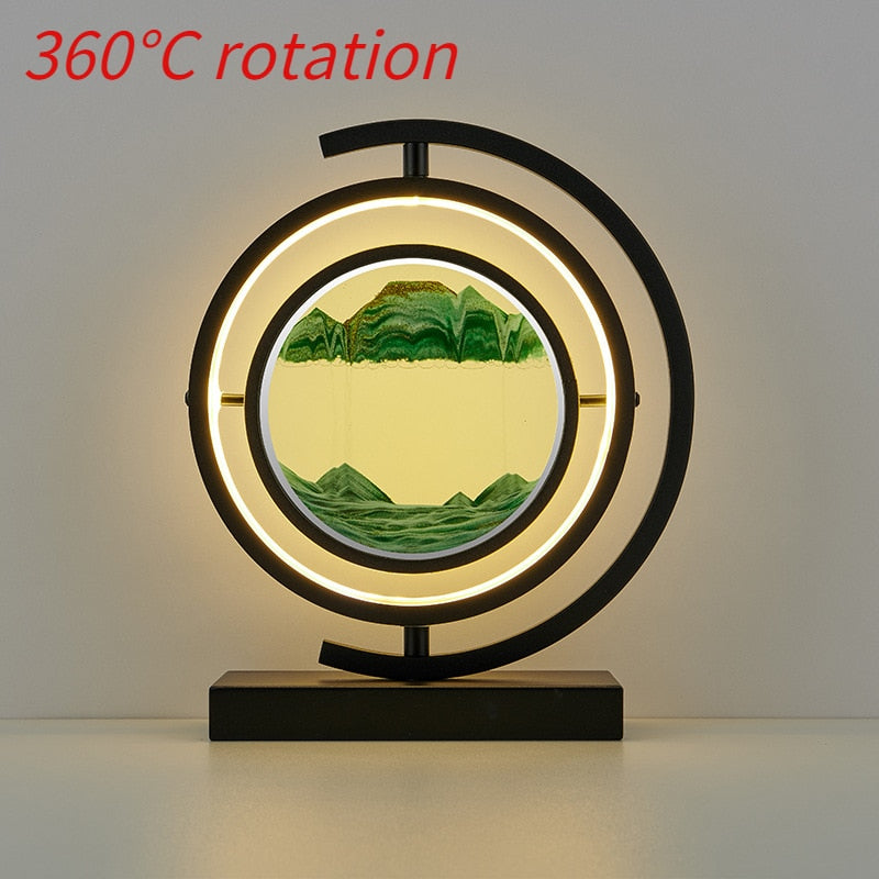Luxurious LED Quicksand Table Lamp