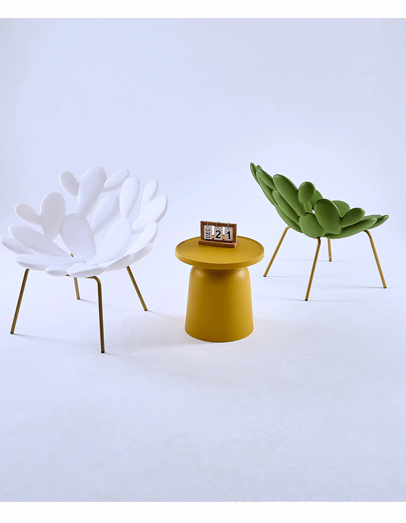 Unique Cactus Petal Leisure Chair for Living Room, Office Lobby & Lounge