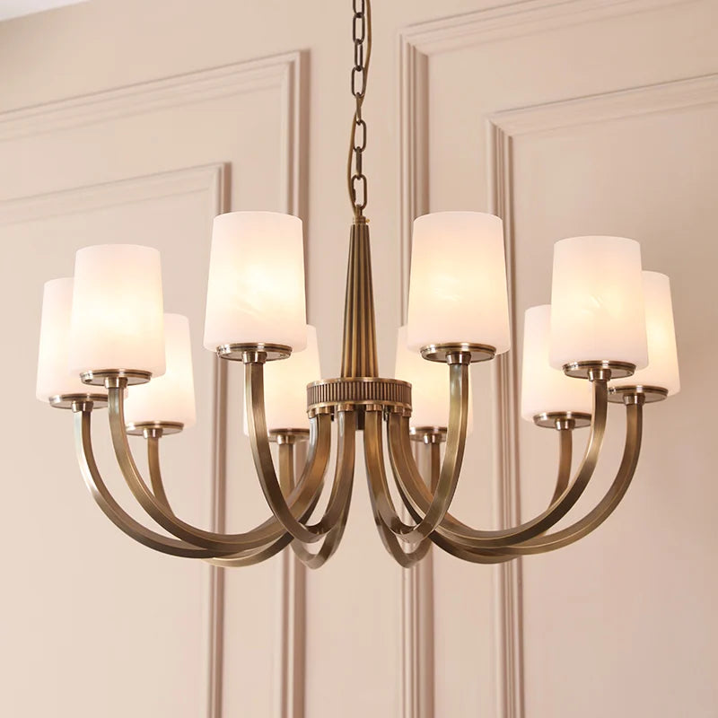 Chic All-Copper American Chandelier Perfect for Your Luxury Living Room, Dining Room, and Bedroom