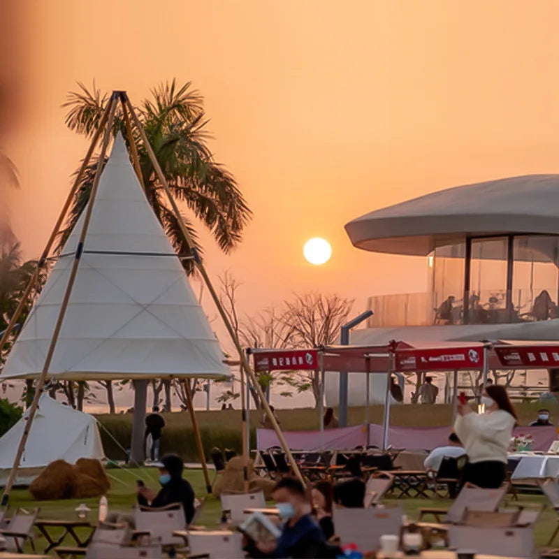 Internet Celebrity Lantern Tent – Stylish Conical Tent for Outdoor Holidays, Camps, & Events