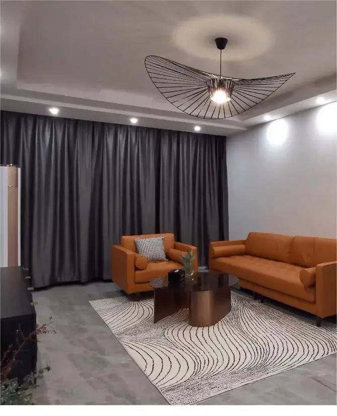 Creative Straw Hat LED Pendant Light Modern Chandelier for Living Room, Bedroom & Restaurant