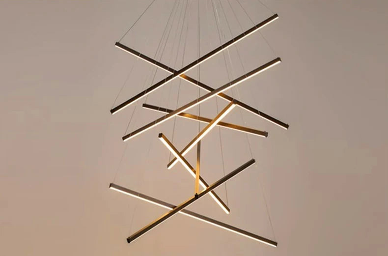 Modern Ceiling Chandelier Elegant Hanging Light Fixture for Dining & Living Room Decor