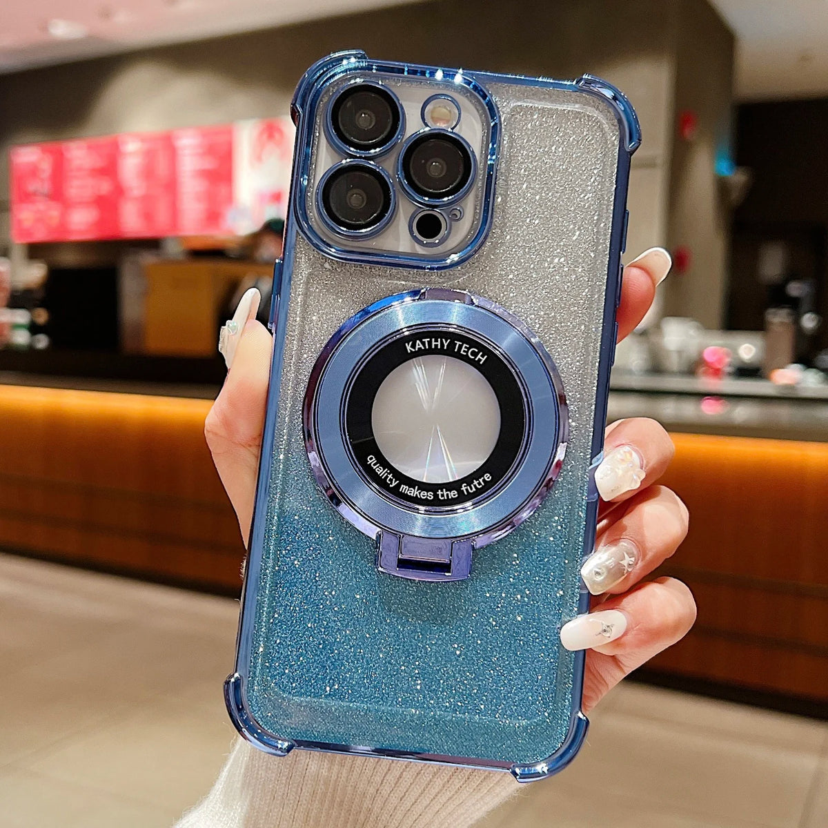 Fall-Proof & Fashion-Forward: Electroplate TPU Magnetic Case for iPhone 16 Pro Max
