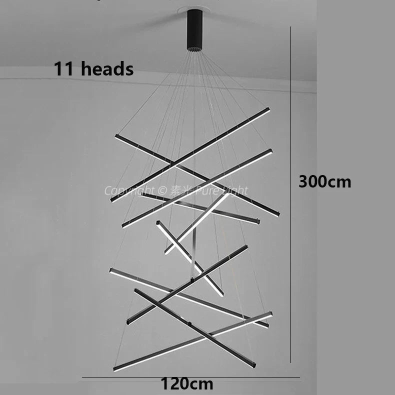 Modern Ceiling Chandelier Elegant Hanging Light Fixture for Dining & Living Room Decor