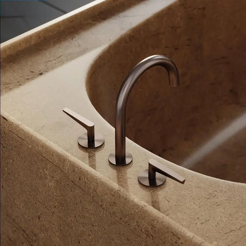 Customizable Natural Marble Bathtub Handcrafted Natural Stone Soaking Tub for Villas & Hotels