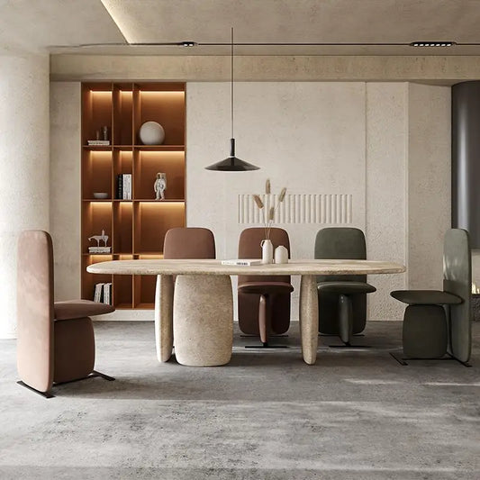 Luxury Italian Minimalist Marble Dining Table Perfect For Modern Living