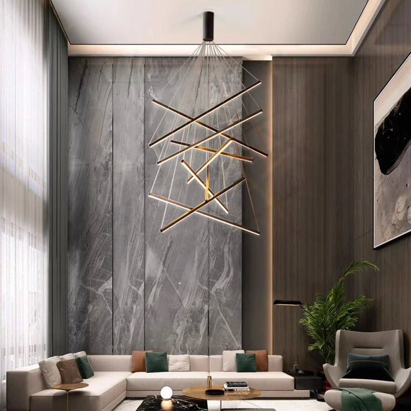 Modern Ceiling Chandelier Elegant Hanging Light Fixture for Dining & Living Room Decor