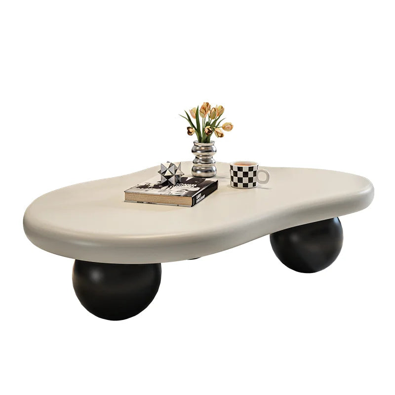 Stylish Cloud Coffee Table – Modern Cream Dining & Living Room Accent Table