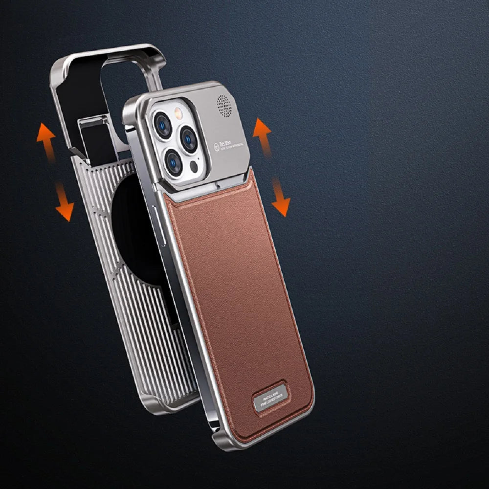 Luxury Meets Aromatherapy: Elegant Aluminum Alloy Perfume Infusion Phone Case for iPhone 15, 14, & 13 Pro Max!