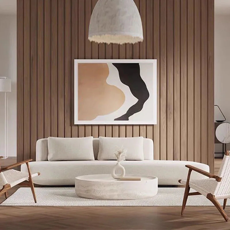 Unique Modern Round Coffee Table Clear Japanese Inspired Design for Stylish Interiors