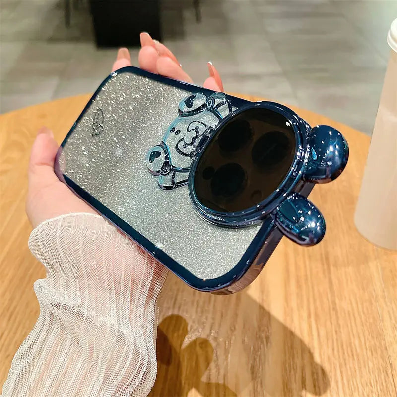 Glow Up Your iPhone 16 Pro Max with the Space Rabbit Glitter Soft Case