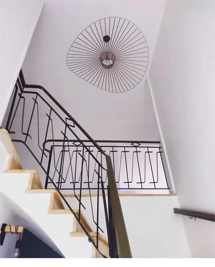 Creative Straw Hat LED Pendant Light Modern Chandelier for Living Room, Bedroom & Restaurant