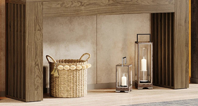 Modern Farmhouse Entryway Table with Stylish Vertical Legs Perfect for Hallways & Foyers