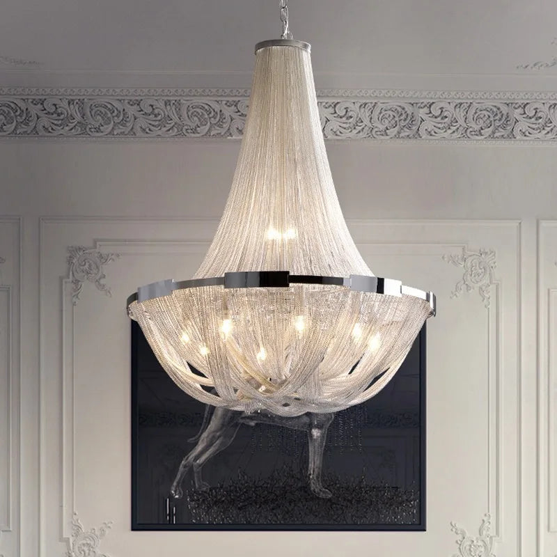 The Art of Light Scandinavian Tassel Chandelier for Modern Interiors