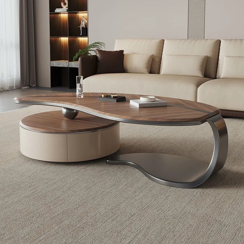 Ancient Style Creative Tea Table – Minimalist Solid Wood White Wax Wood for Living Room