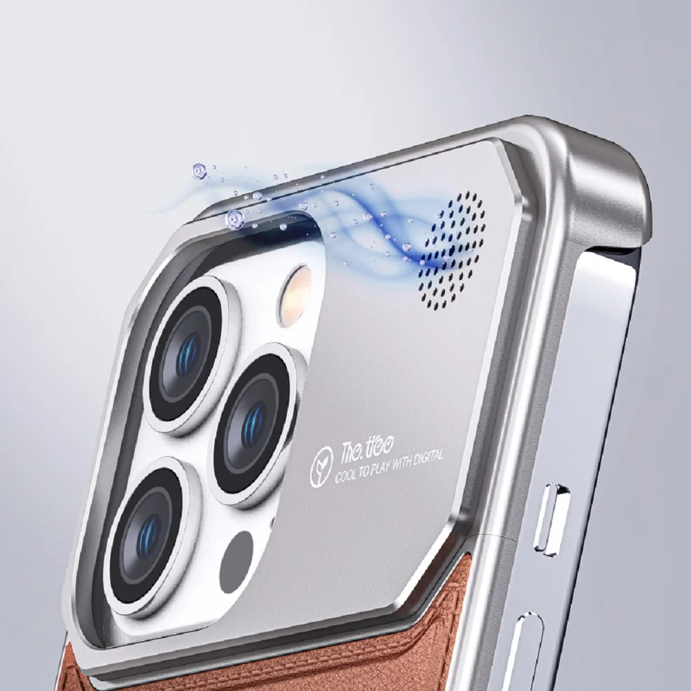 Luxury Meets Aromatherapy: Elegant Aluminum Alloy Perfume Infusion Phone Case for iPhone 15, 14, & 13 Pro Max!