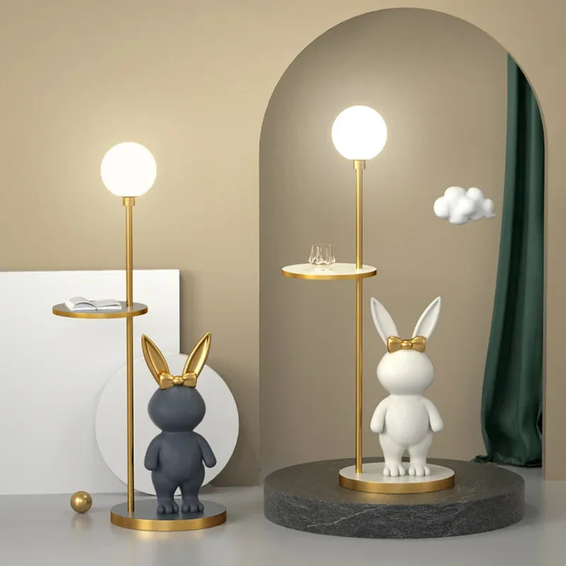 Modern Decorative Rabbit Floor Lamp LED Bedside & Room Atmosphere Light