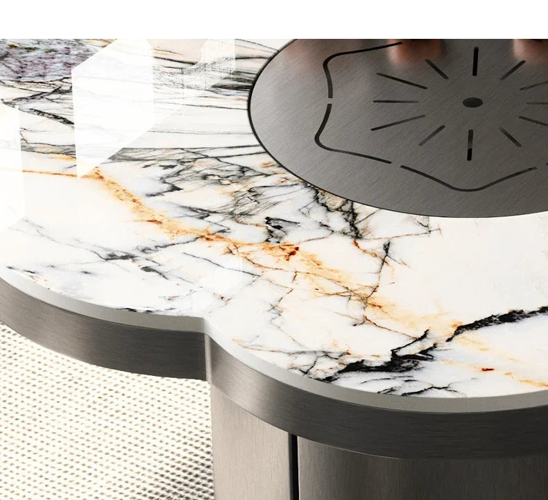 Italian Minimalist Slate Tea Table for Modern Homes & Apartments