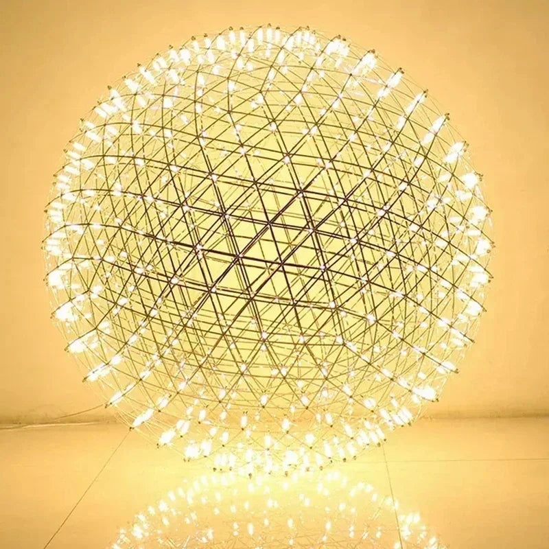 Spark Ball Pendant Lamp – LED Chandelier Fixture for Home & Loft Decoration