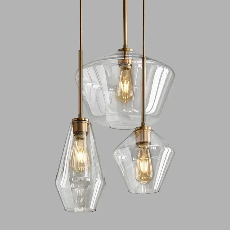 Chic & Timeless Nordic Glass Chandelier for Dining Rooms & Beyond