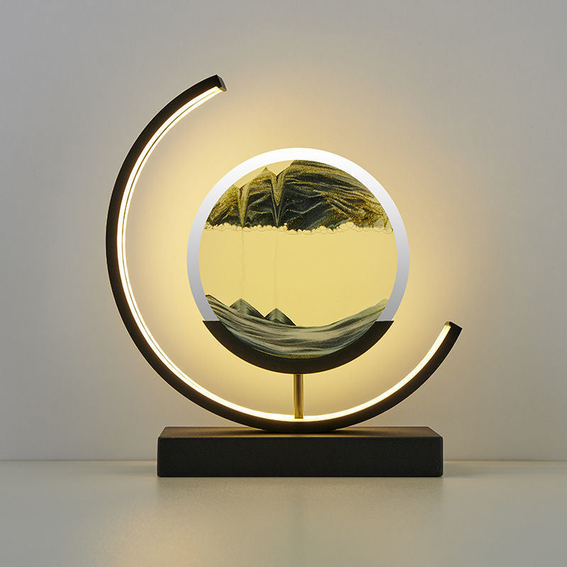 Luxurious LED Quicksand Table Lamp