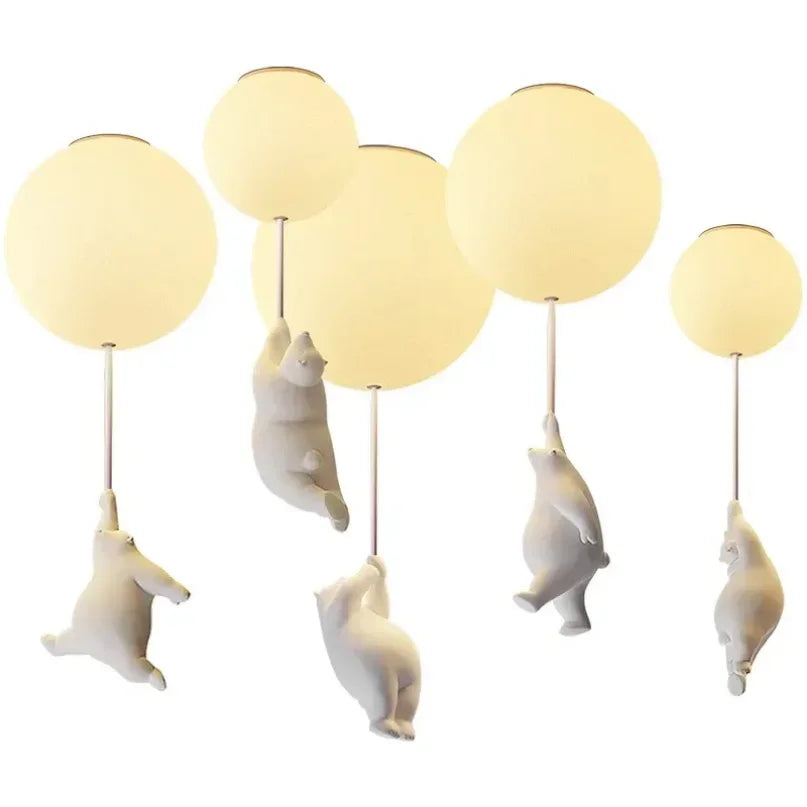 Polar Bear LED Pendant Chandelier