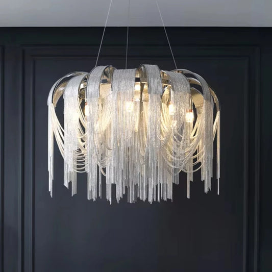 Gold & Silver Tassel Hanging Light For Your Living Room
