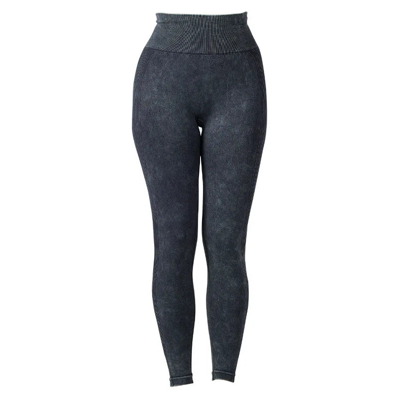 Elevate Your Workout: High-Waisted Frosted Yoga Pants – Hip-Lifting, Quick-Drying Fitness Leggings for Ultimate Comfort and Style