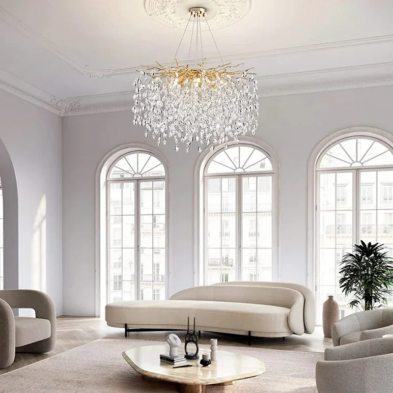 Unique Raindrop Ceiling Pendant Tree Branch Chandelier for a Stunning Dining Room Look