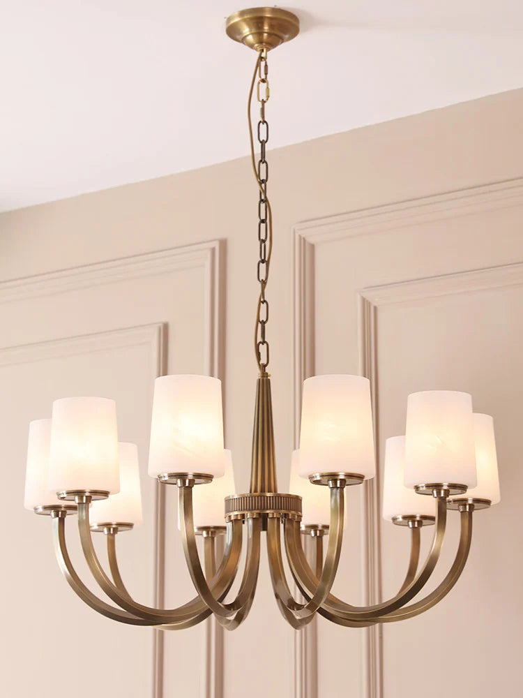 Chic All-Copper American Chandelier Perfect for Your Luxury Living Room, Dining Room, and Bedroom