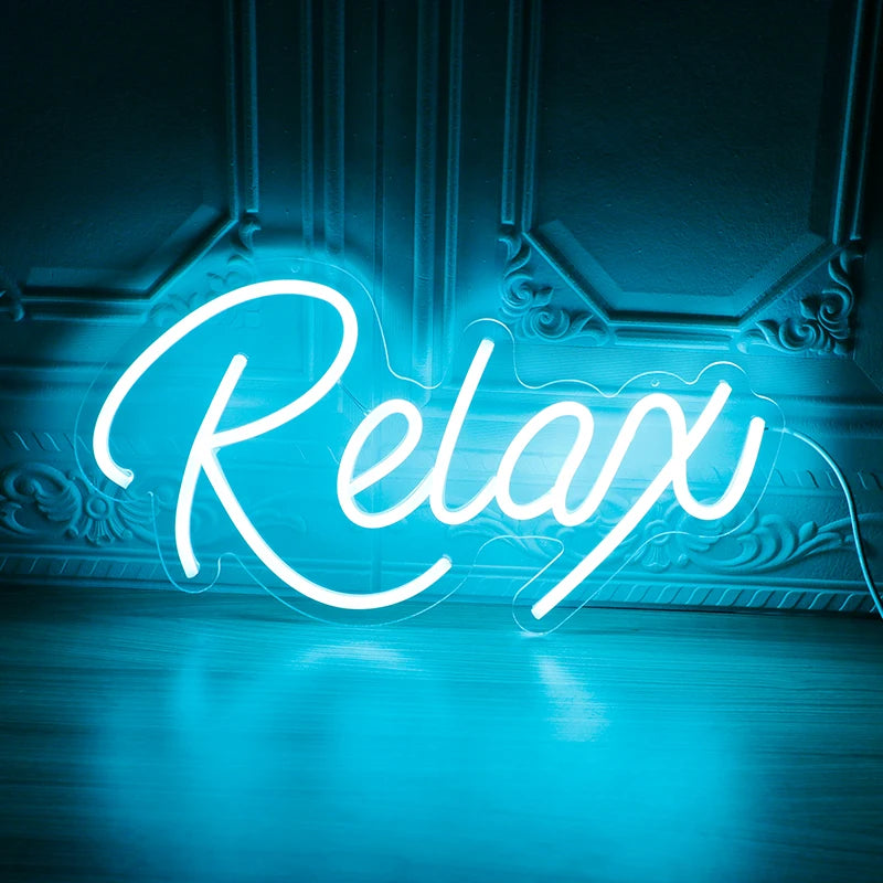 Chill Vibes Only: Relax LED Neon Sign for Your Space!