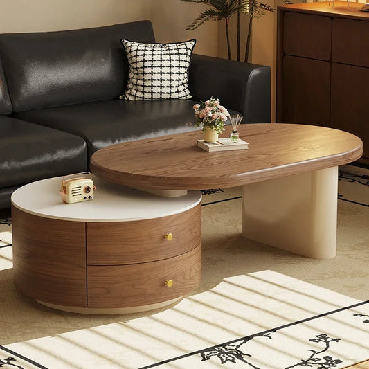 Trendy Modern Coffee Table Luxury Storage Centerpiece for Contemporary Homes
