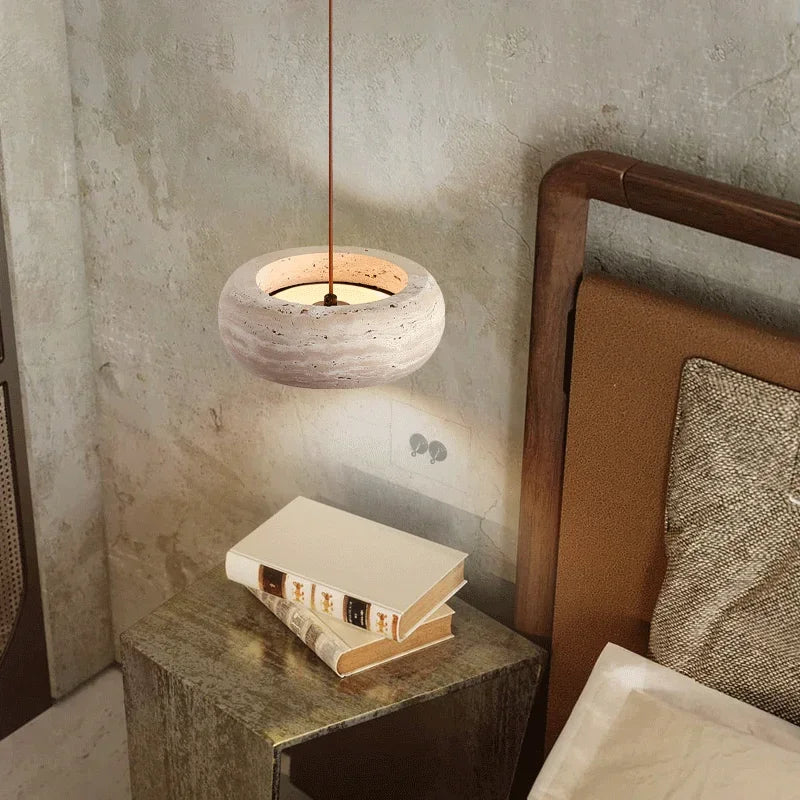 Japanese Wabi-Sabi Cream Style  Retro Lamp for Bedside & Bar Lamp