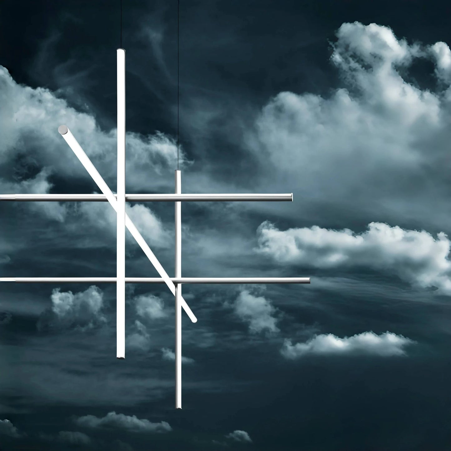 Luxury Italian Tube Gold LED Chandelier Pendant Light for Villas, Kitchens & Bars