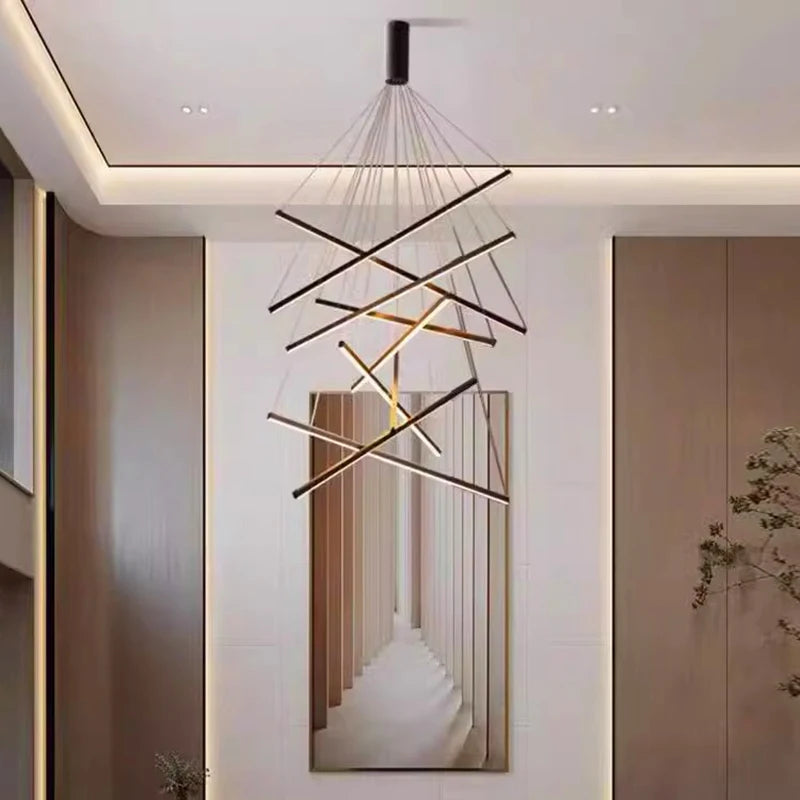 Modern Ceiling Chandelier Elegant Hanging Light Fixture for Dining & Living Room Decor