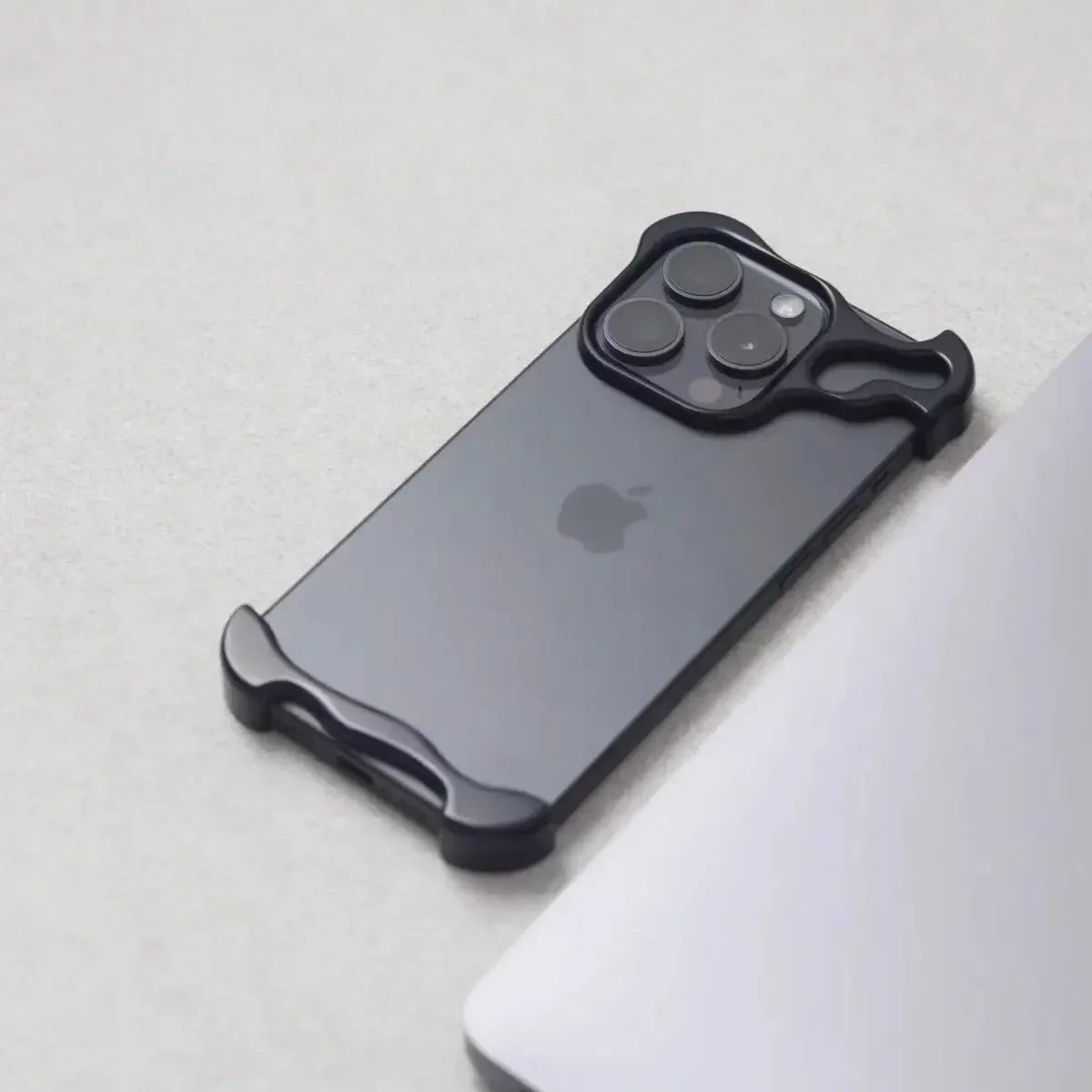 Aluminum Alloy Bumper Case for iPhone 13-15 Pro Max & Plus with Lens Film Shield