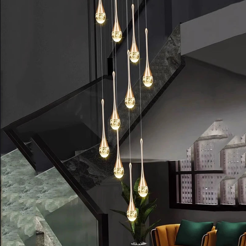 Nordic Crystal Pendant Lamp Elegant Hanging Light Chandelier for Modern Interiors