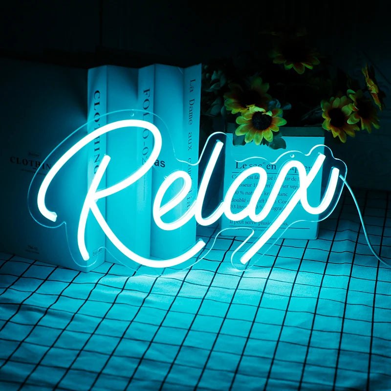 Chill Vibes Only: Relax LED Neon Sign for Your Space!