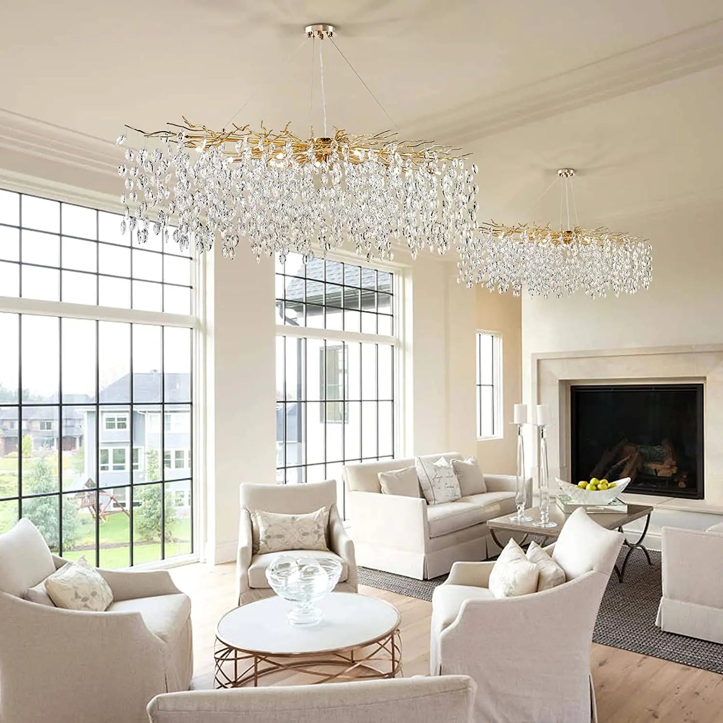 Unique Raindrop Ceiling Pendant Tree Branch Chandelier for a Stunning Dining Room Look