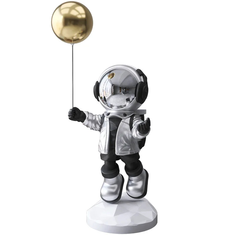 Balloon Astronaut Resin Decor for Home and Office