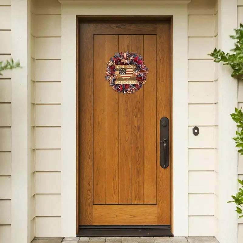 Celebrate in Style: Handcrafted 4th of July Wreath for Patriotic Door & Garden Decor!