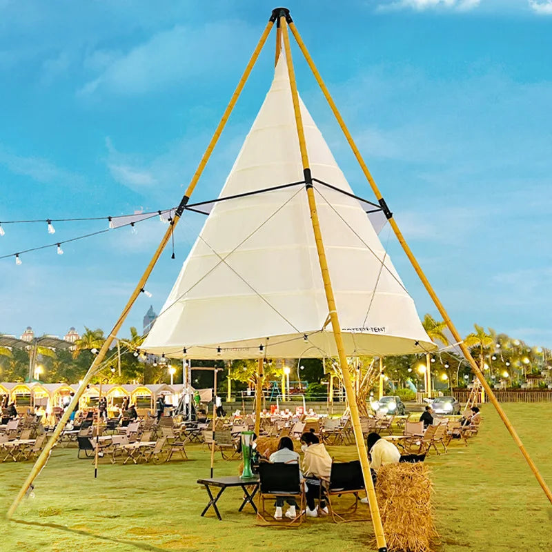 Internet Celebrity Lantern Tent – Stylish Conical Tent for Outdoor Holidays, Camps, & Events
