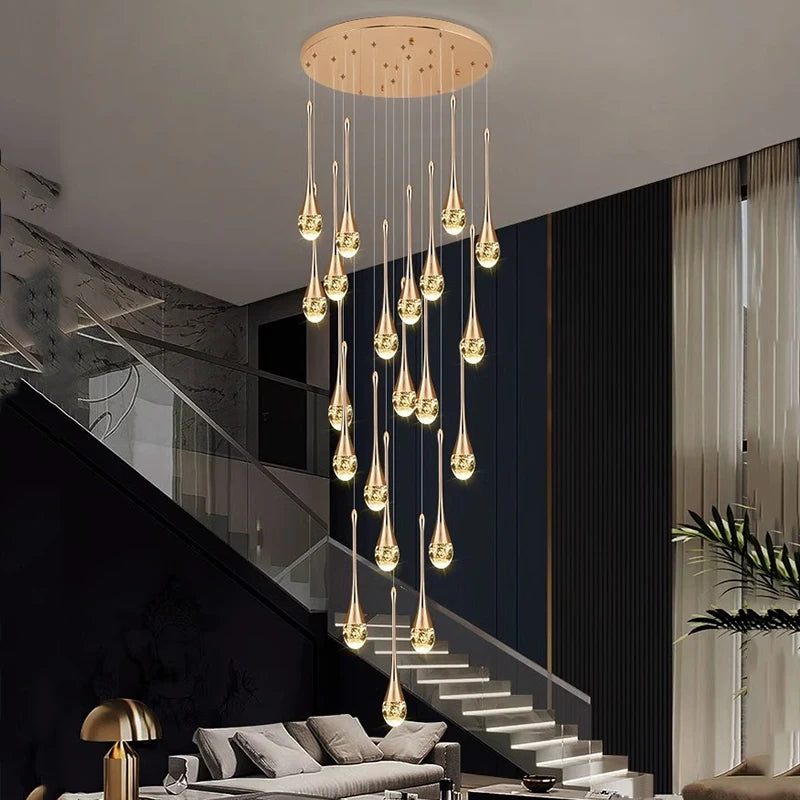 Nordic Crystal Pendant Lamp Elegant Hanging Light Chandelier for Modern Interiors